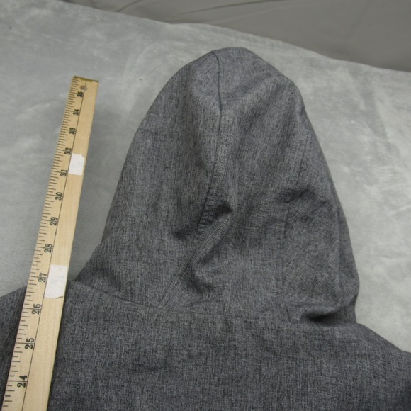 Levis Jacket Men Large Gray Sherpa Lined Water Resistant Hooded Full Zip Trucker - Picture 12 of 15